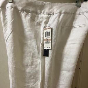 Brand New  - Style & Co. White Lined Linen Pants